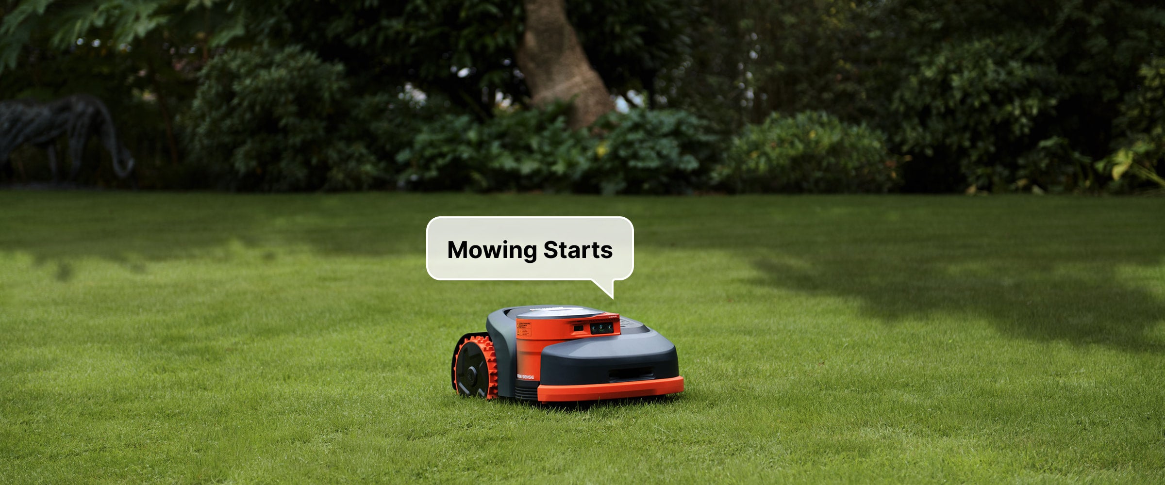 <p>Name your mower and enjoy custom voice responses.</p>