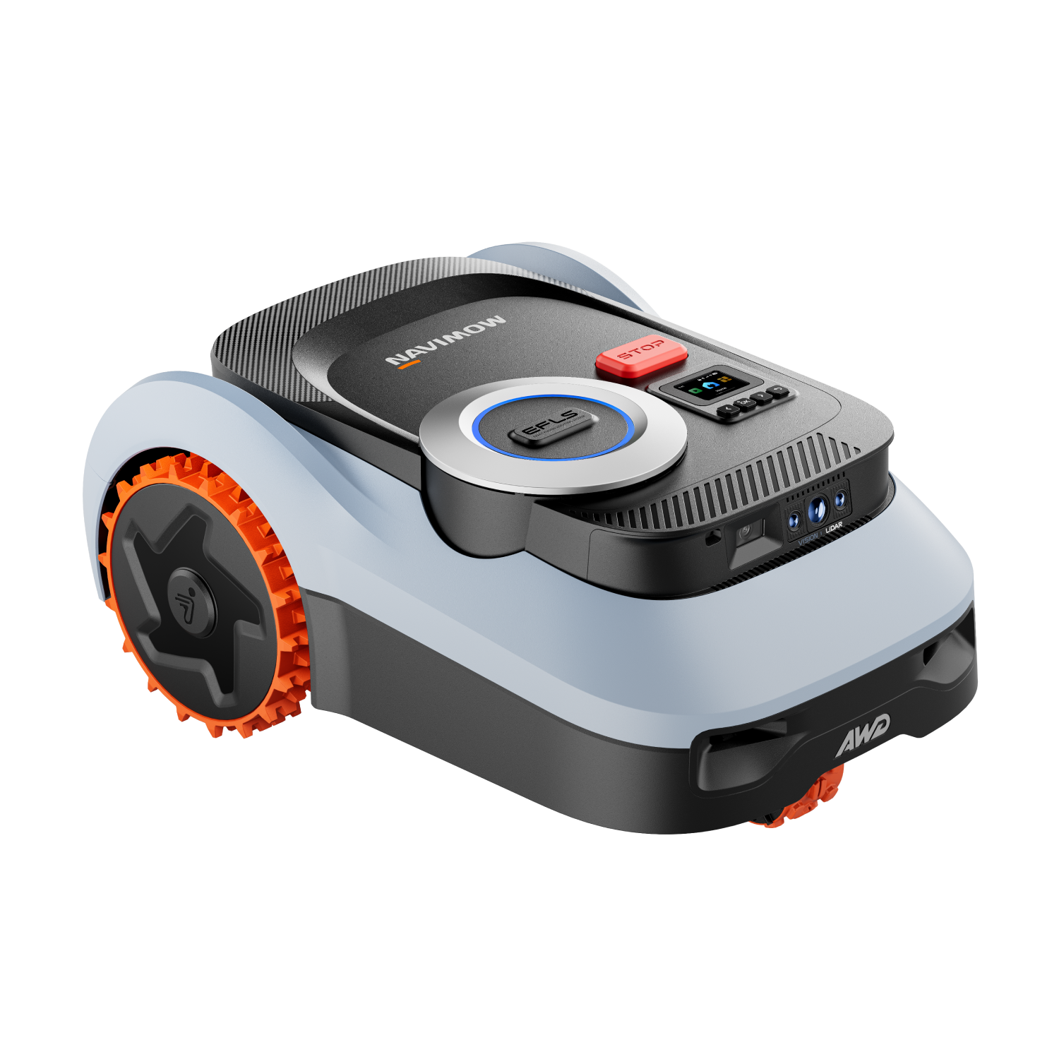 Segway's Navimow i210E Ditches Boundary Wire for LiDAR, RTK, and Three-Wheel AWD on 55% Slopes