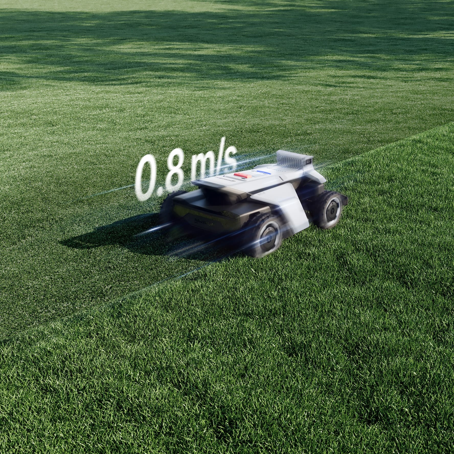 <p>Mows at up to 0.8 m/s for faster, more efficient large-yard coverage.</p>