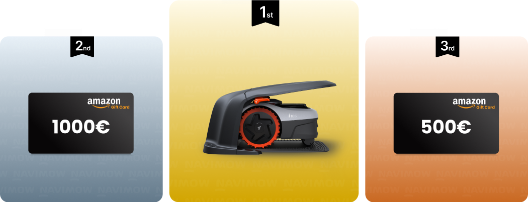 Navimow i105 robot lawn mower plus two Amazon gift cards.