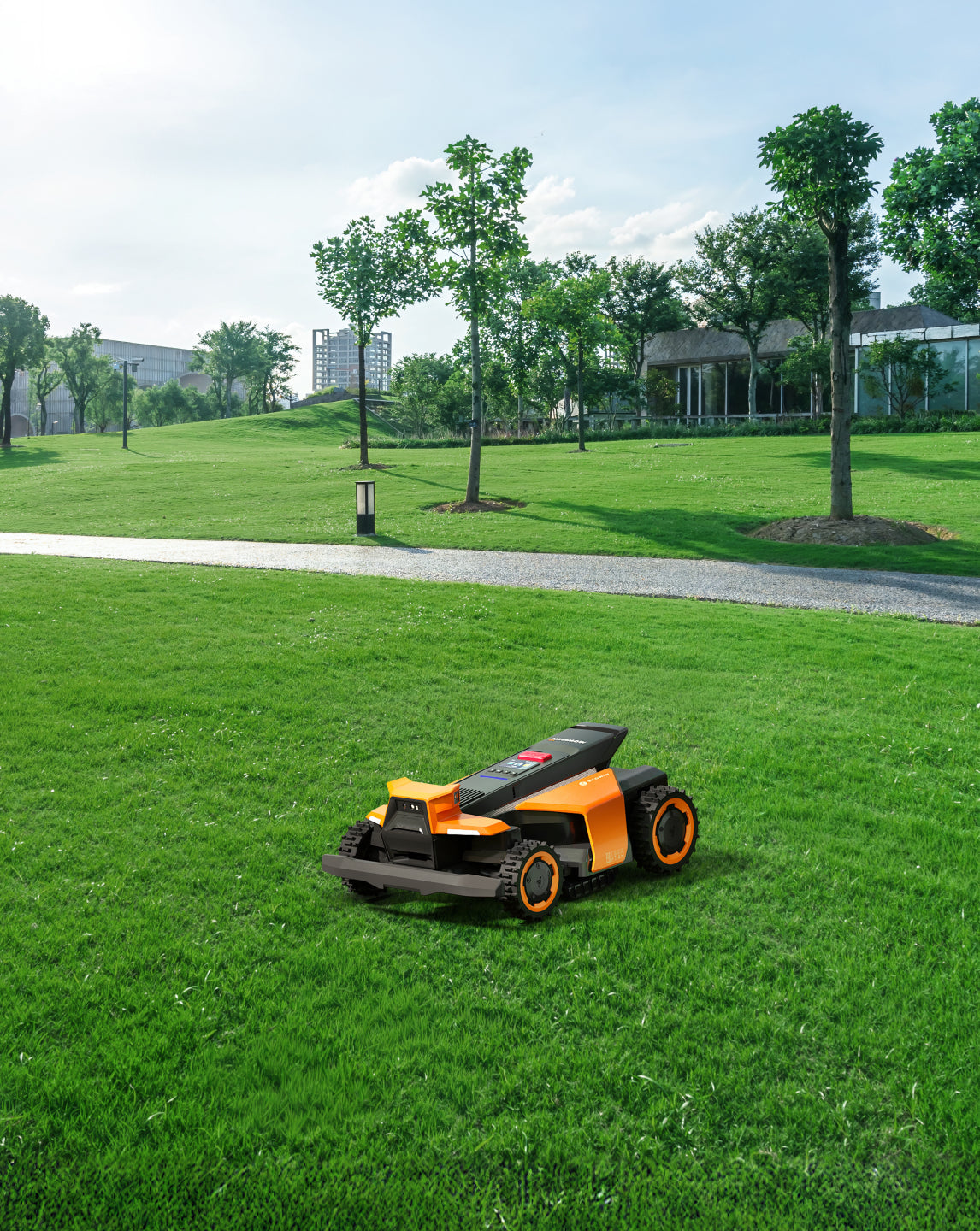 Navimow Terranox commercial robotic mower for golf course maintenance