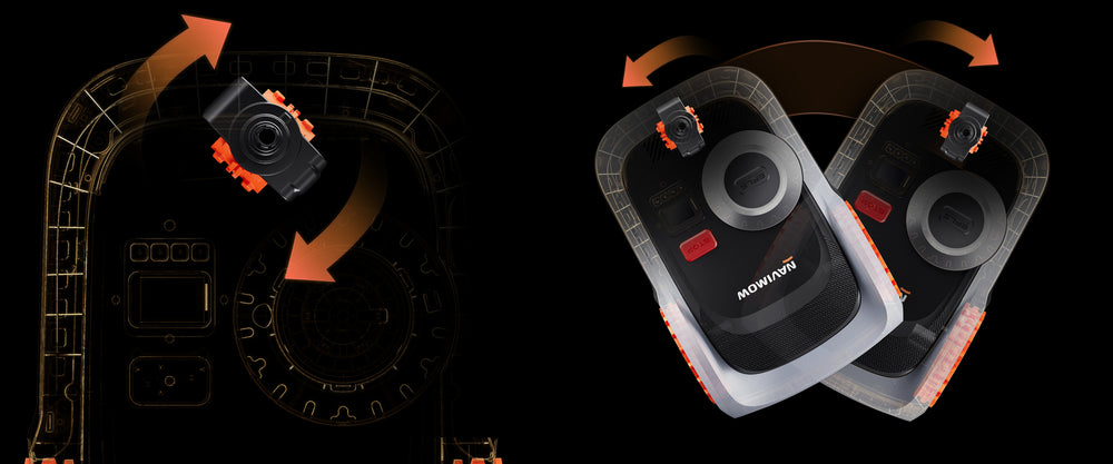 Navimow i Series robot lawn mower features a wide vision.