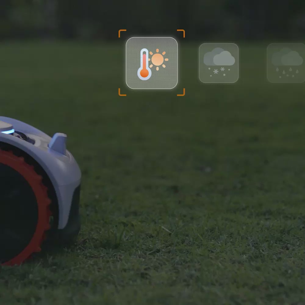 Load video: &lt;p&gt;Actively monitors real-time weather forecasts to ensure mowing happens under optimal conditions. Upon detecting significant weather changes, it automatically pauses mowing and returns to the charging dock, protecting lawns from wet grass damage and encouraging healthier, scientifically managed care.&lt;/p&gt;